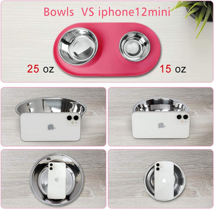 Dog/Cat Slow Feeder Bowl Insert, Slow down Pet Eating, Soft Silicone Slow Feeding for Small Medium Size, Perfect with Stainless Steel Plastic Glass Ceramic Dog Bowls