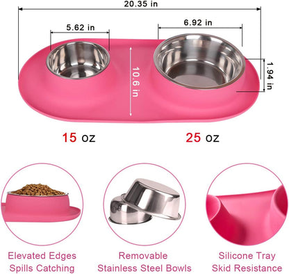 Dog/Cat Slow Feeder Bowl Insert, Slow down Pet Eating, Soft Silicone Slow Feeding for Small Medium Size, Perfect with Stainless Steel Plastic Glass Ceramic Dog Bowls